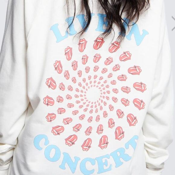 Recycled Karma The Rolling Stones Concert Sweatshirt, Size XS, New without Tag - Picture 4 of 5